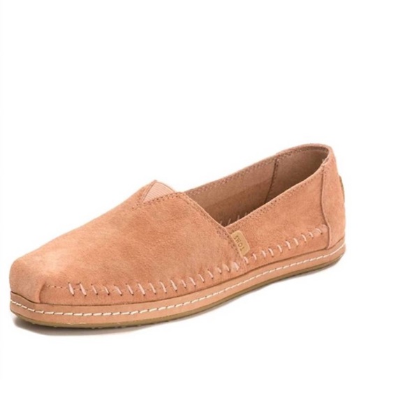 Toms Light Brown Suede Loafers - Picture 1 of 8